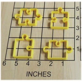 Unbranded Puzzle Pieces Shaped Fondant Cookie Cutter Set #1119