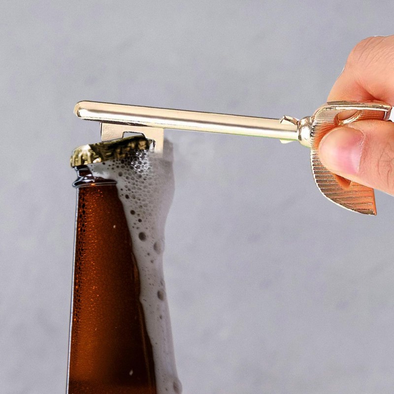 LINCAN 2PCS Bottle Openers, Mask Design Bottle Openers, Metal Key