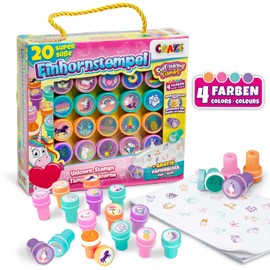 Craze Stamp Case 26 Stamps for Children Unicorn Motifs Stamp Set Including