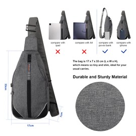 Waterfly Anti-Theft Backpack Crossbody Sling Bag Small Multipurpose Daypack for Men Women