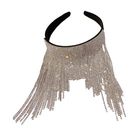 Vaguelly Elegant Rhinestone Hairband for Women Chic Stylish Head Adornment Lightweight Skin Friendly Accessory for Weddings Parties and Festivals