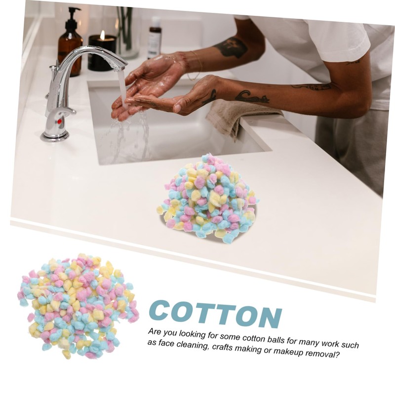 Healeved 1pack Cotton Balls for Newborn Face Washing Soft and