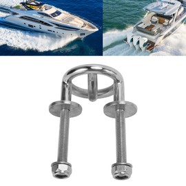 Boat Eye Hook, Water Ski Tow Eye Hook Stainless Steel Marine Transom Mount M10 Thread Durable Wearable Marine Transom Mount for Outdoor
