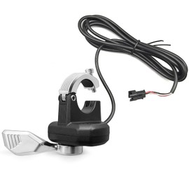 HUDAMZKY EBike Thumb Throttle 24V,36V,48V,52V,60V 108X-2 Left Thumb Throttle Speed Control 3 Pin Waterproof/SM Connector for Electric Scooters and E-Bike