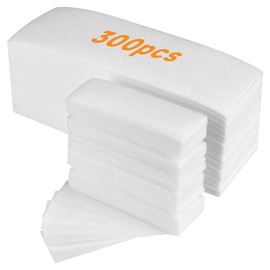300PCS Large Waxing Strips Paper, Full Size Waxing Strips for Body - Legs, Chest Hair, Eyebrow, Professional Eyebrow Waxing Kit with Non-Woven, Plain Wax Strips Body Wax Strips