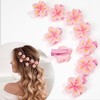 CÉLLOT 25Pcs Small Mini Clips with Spring Flower Design,Pink Cherry