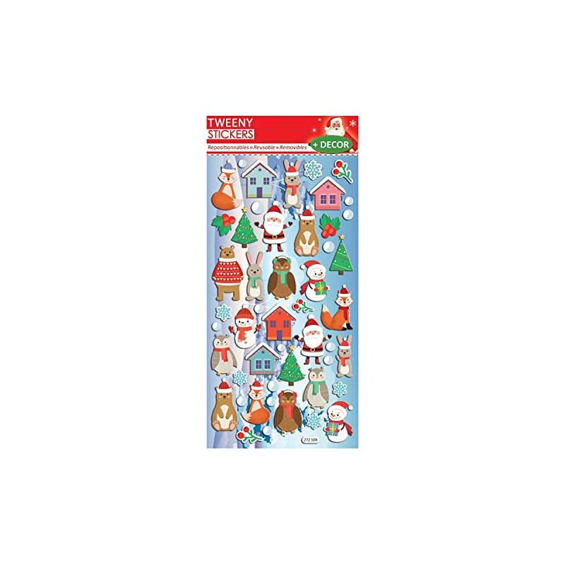 Global Gift Scene to decorate - 3D foam stickers Christmas