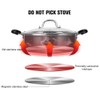 Shabu Hot Pot Stainless Steel,Chinese Induction Shabu Pot with Divider