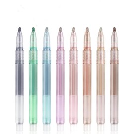 EooUooIP Double Line Outline Markers, 8pcs Outline Pens Double Line Markers Shimmer Marker, for Adult Coloring Aesthetic Preppy Stuff School Supplies Pens for Lettering Cards Drawing Kids Artist