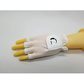 XEIRPRO Cool Skin Half Finger MESH Golf Gloves with Non Slip Floral PATRERN Palm Improves Slip Resistance.