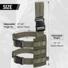 OneTigris Mini Molle Panel for Tools, Drop Leg Platform Minimalist