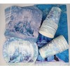 Shamoparty Blue Castle Party Tableware, Pack of 61 Party Table