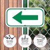 Sigo Signs Left Side Green Arrow Sign, - 6x12