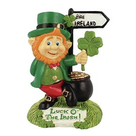 McMurfy Luck O' The Irish Gold Pot Street Sign Ornament