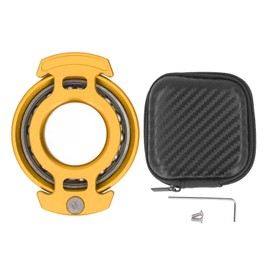 Fingertip Gyroscope Reduce Anxiety Free Rotating Metal Ring Decompression Toy with Wrench Screws Orange