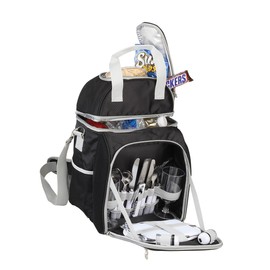 HOT & COLD PICNIC SET 12-PACK COOLER - BLACK