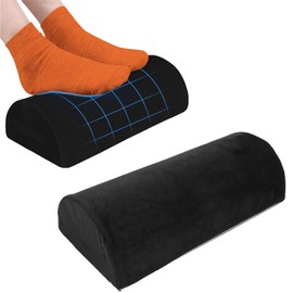 Yosoo Health Gear Half Moon Pillow Lumbar Support Pillow for Bed Sofa, Memory Foam Back Leg Neck Knee Pillow Cushion, Leg Pillow Lower Back Pillow for for Side Back Stomach