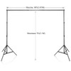 SLOW DOLPHIN Photo Video Studio 10x7ft(WxH) Adjustable Backdrop Support System