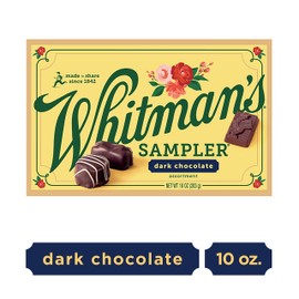 Whitman's Sampler Mother's Day Gift Box, Dark Chocolate Assortment, 10 Ounce (22 Pieces)