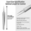 ericotry 1Pcs Stainless Steel Pointed Tweezers Ingrown Hair Tweezer Blackhead
