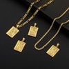 Gold Initial N Pendant Necklace for Men - Stainless Steel