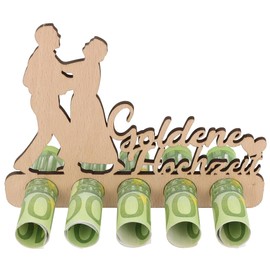 Spruchreif Money Gift Golden Wedding Original Wooden Gift Money Gifts & Gift Ideas for Anniversary & 50 Years of Marriage