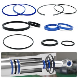 VEHIFOMO Hydraulic Log Splitter Cylinder Rebuild Seal Kit for 4.0"Bore x 1.75" Rod Cylinder, Dirty Hands Tools Huskee Log Splitter Parts Hydraulic Cylinder Rebuild Kit (Pack of 11)