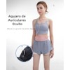 Cangurera Riñonera Deportiva para Correr Hombre Mujer, Azul