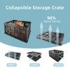 Collapsible Storage Crates | Stackable Storage Baskets | Plastic Folding
