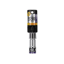 Tajima BS17-12K Bit Interchangeable Socket for Impact Drivers, 0.7 inches (12 mm), 0.7 inches (17 mm), 1 Piece