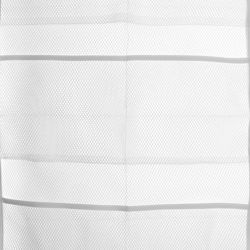 OTOTEC 6 Pockets White Rectangle Shower Hanging Mesh with 4