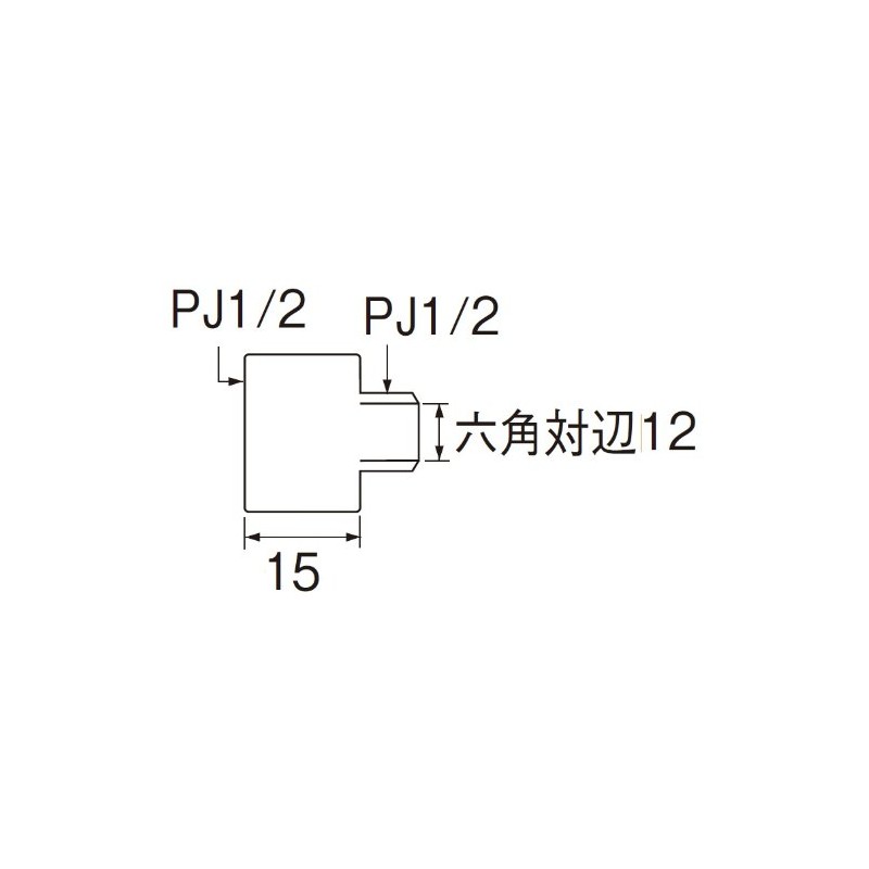 SANEI [Pipe Fittings] Polygonal Hole Zarbo 10 Pieces Nominal 13