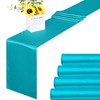 Aneco 4 Pack Satin Table Runner 12 x 108 Inch