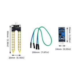 6pcs 3.3V-5V Soil Hygrometer Detection Module Soil Moisture Detect Sensor for Arduino Automatic Watering System Robot Smart car