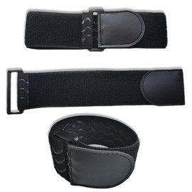 Kindersicherung, Verhindert, dass Kinder den Wasserhahn öffnen, Wassersicherheit für Kinder, Elastisches Band mit Klettverschluss, Wasserhahnzubehör, Geeignet für Küche, Bad (2 Stück, Schwarz, 5*30cm)