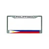 DIGIART PHILIPPINES PHILIPPINE FILIPINO FLAG Chrome Metal Car License Plate