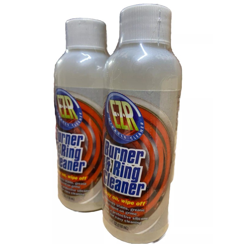 EZR Burner & Ring Cleaner 2 Pack - Removes Stains,