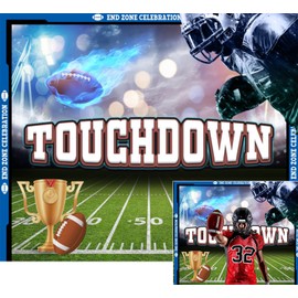 Football Party Backdrop Touchdown Football Field Photography Background 10x8ft Rugby Sports Theme Boys Men Birthday Party Photo Backdrops Baby Shower Kids Adult Portrait Banner Booth Props