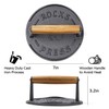 7 Inch Bacon Press, Heavy Duty Cast Iron Grill Press,