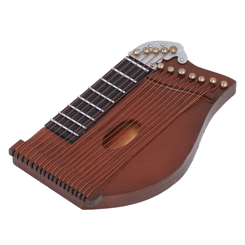 Guzheng Model Wooden Miniature Guzheng Musical Instrument Model Display for