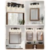 GOEBLESON 4-Light Bathroom Light Fixture, Farmhouse Vanity Lights for Bathroom