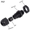 Cable Gland Set Plastic Cable Glands Adjustable PG7 Waterproof Closure