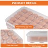 2 Pack 60 Slots Deviled Egg Containers with Lid, Clear