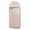 Beige Compression Hanging Garment Bag with Vacuum Seal and Clear