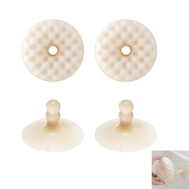 HopeNest 4-Pack Kitchen Dish Sponges with Two Suction Cup Holders - Dual-Sided Scrubbers for Non-Scratch Cleaning, Absorbent and Quick Drying