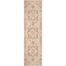 Nourison Home Vintage Washables Coral Mint 2'2" x 8' Area Rug - Easy Clean, Non Shedding, Bed Room, Living Room, Dining Room, Kitchen (8' Runner)