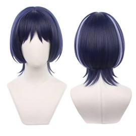 Haragami Cosplay Wanderer Cosplay Wig, Scaramash, Scatterer, Genshin Cosplay Wig, Heat Resistant Wig, Wig, Cosplay Costume, Comic Event, Halloween, School Festival, Cultural Festival, Costume,