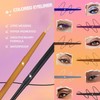 Brown Eyeliner Pencil,Highly Pigmented and Smooth Eyeliner Pencils, Waterproof Smudge