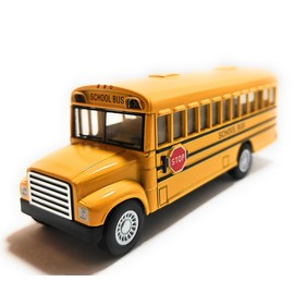 KiNSMART KiNSFUN Yellow School Bus 5" Die Cast Metal Model Toy Car