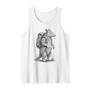 Hiking Armadillo Backpacking Texas Wilderness Deserts Animal Tank Top